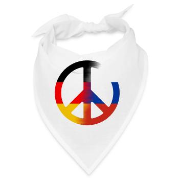 Peace Deutsch- Russland - Bandana - Weiß - Vorne