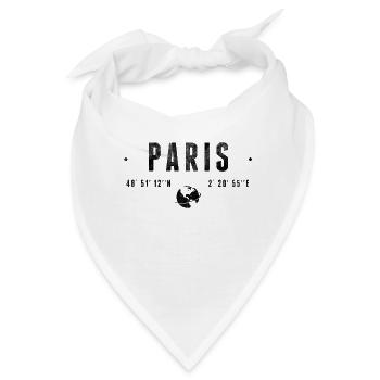 Paris - Bandana - Weiß - Vorne