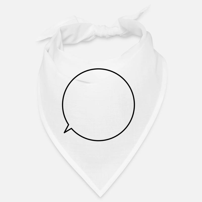 Speech bubble request text customizable Bandana