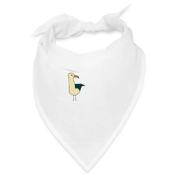 Möwe - Bandana - Weiß - Vorne