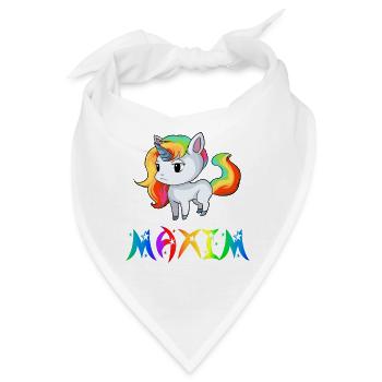 Einhorn Maxim - Bandana - Weiß - Vorne
