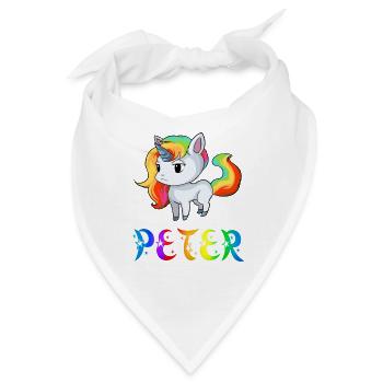 Einhorn Peter - Bandana - Weiß - Vorne
