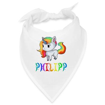 Einhorn Philipp - Bandana - Weiß - Vorne