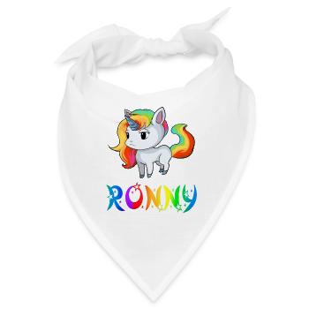 Einhorn Ronny - Bandana - Weiß - Vorne
