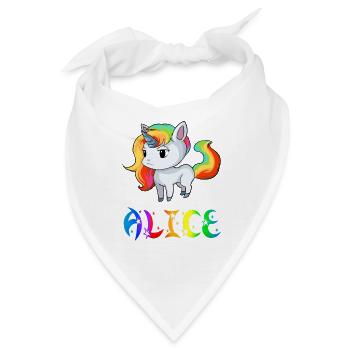 Einhorn Alice - Bandana - Weiß - Vorne