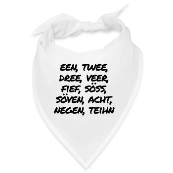 Zahlen - Bandana - Weiß - Vorne