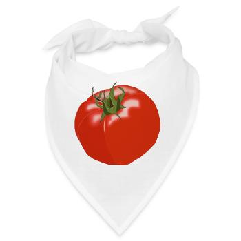 tomaten tomato tomatoes veggie gemuese vegetables5 - Bandana - Weiß - Vorne