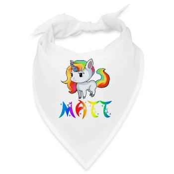 Einhorn Matt - Bandana - Weiß - Vorne
