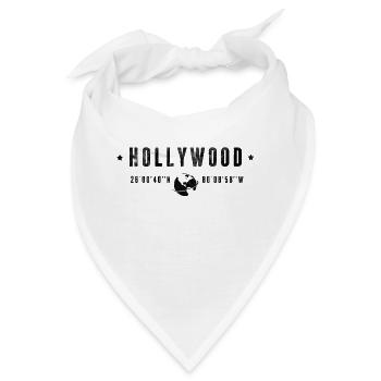 Hollywood - Bandana - Weiß - Vorne