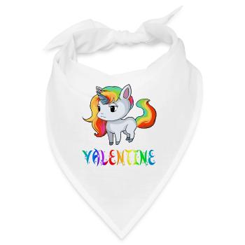 Einhorn Valentine - Bandana - Weiß - Vorne