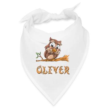 Eule Oliver - Bandana - Weiß - Vorne