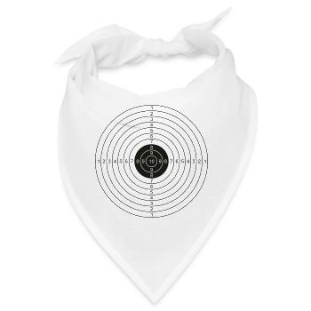Zielscheibe - Bandana - Weiß - Vorne