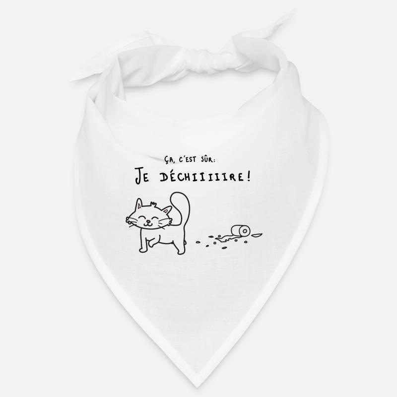 Chat qui déchire - Bandana - blanc