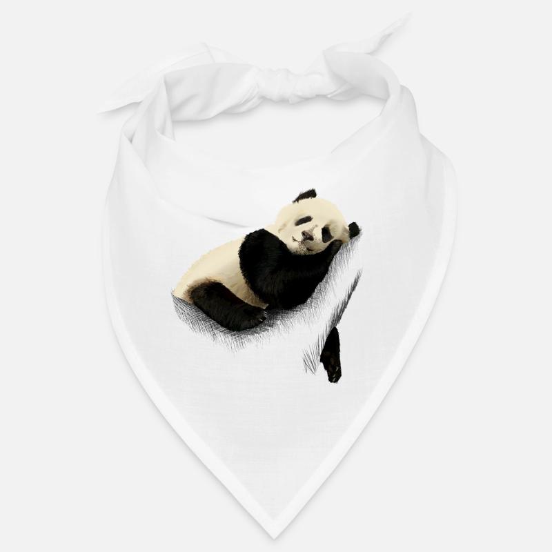 Panda - Bandana - Weiß