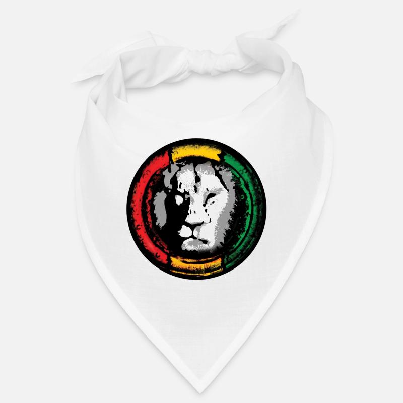 Reggae Löwe im Rasta Stil Bandana
