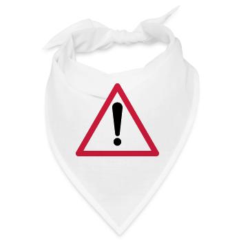 Achtung! - Bandana - Weiß - Vorne