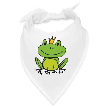 Frosch oder Prinz? - Bandana - Weiß - Vorne