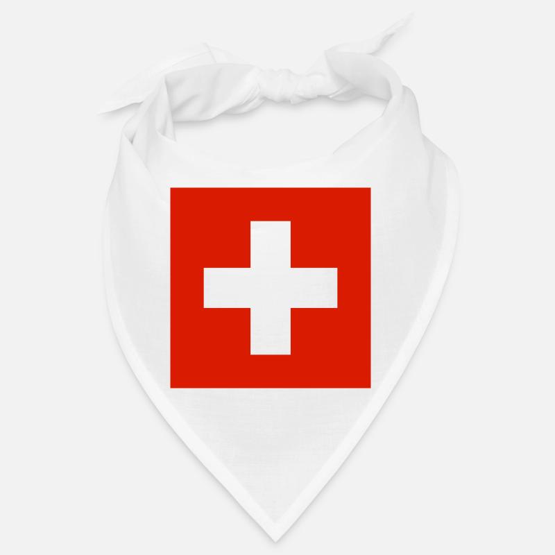 Schweiz - Bandana - Weiß