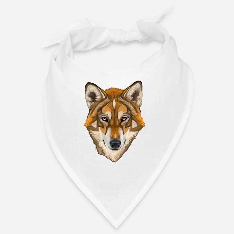 loup - Bandana - blanc