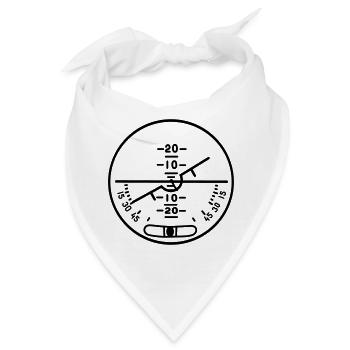 Künstliche Horizont - Bandana - Weiß - Vorne
