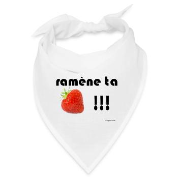 Sichern Sie Ihre Erdbeeren - Bandana - Weiß - Vorne
