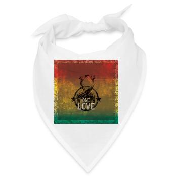 one love reggae - Bandana - Weiß - Vorne