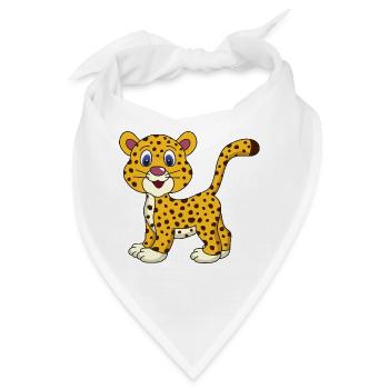Baby Gepard - Bandana - Weiß - Vorne