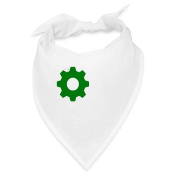 Zahnrad - Bandana - Weiß - Vorne
