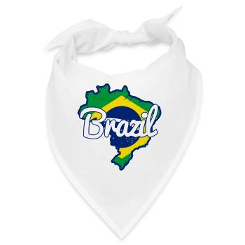 Brazil Brasilien Rio Lateinamerika Südamerika - Bandana - Weiß - Vorne