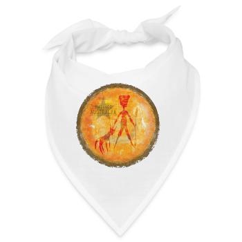 Aboriginal Kunstafari Australien - Bandana - Weiß - Vorne