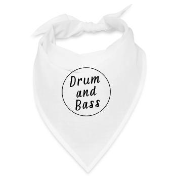 Drum and Bass / dnb / Drum&Bass - Bandana - Weiß - Vorne