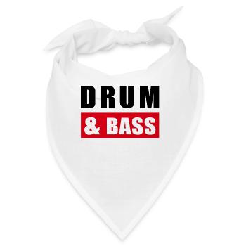 Drum and Bass / dnb / Drum&Bass - Bandana - Weiß - Vorne