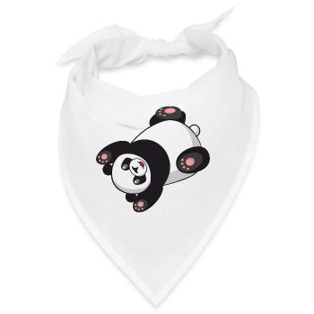 Süsser Panda - Bandana - Weiß - Vorne