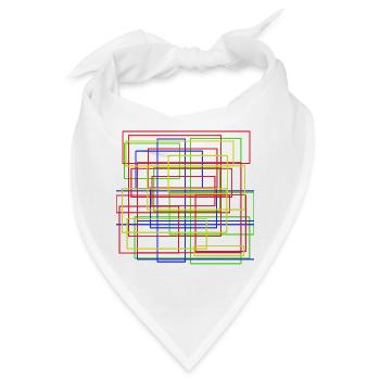 moderne Kunst - Bandana - Weiß - Vorne