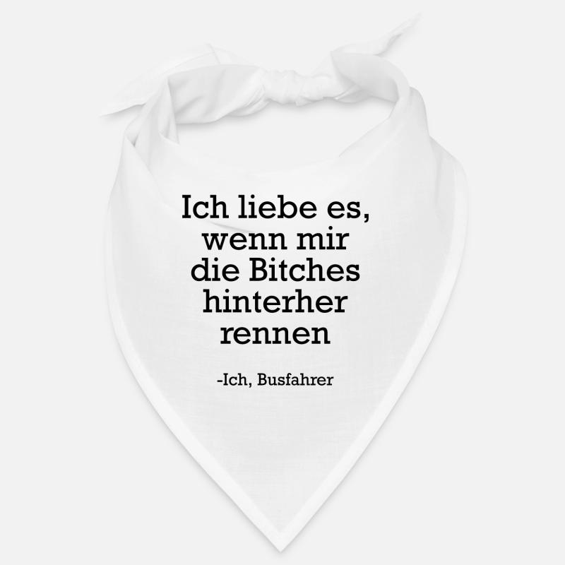 Busfahrer - Job - Bandana - Weiß