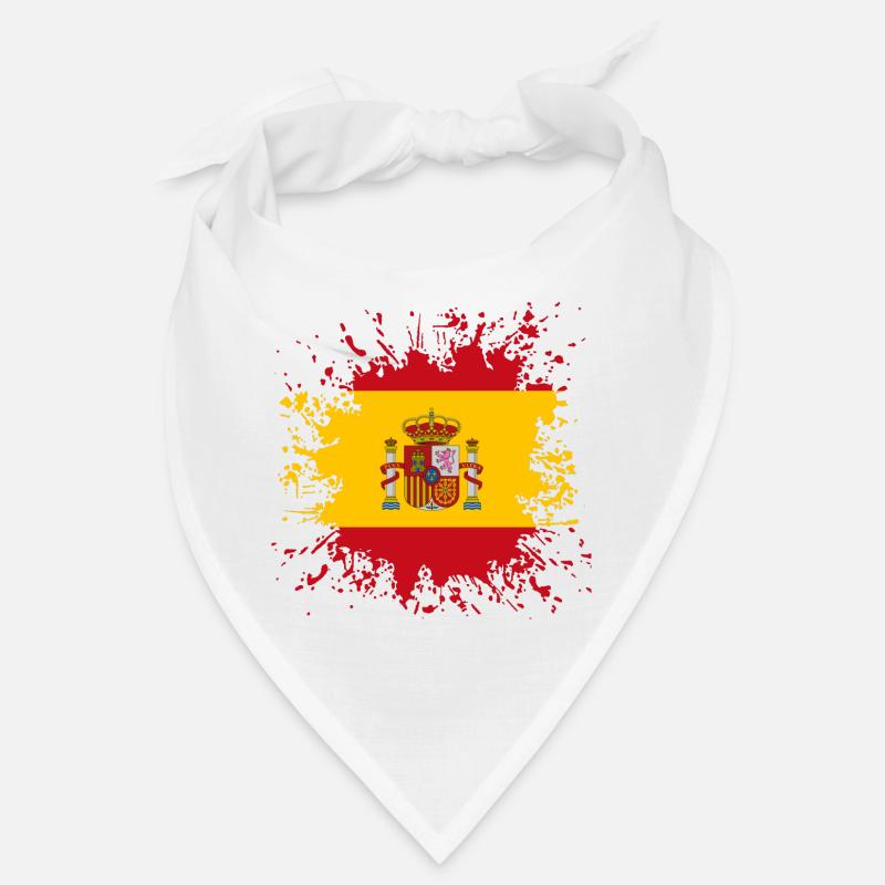 Spanien Flagge Farbspritzer Bandana