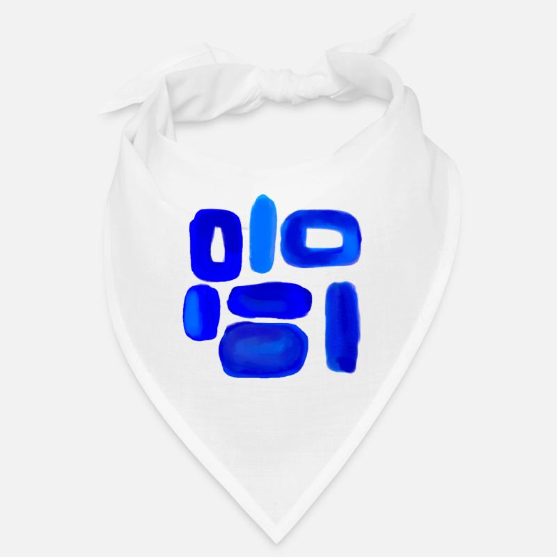 Blue Sky Abstraktes Design Bandana