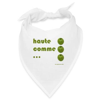 hoch wie 3 Äpfel - Bandana - Weiß - Vorne