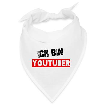 Youtube Youtuber Influencer Vlogger Gamer - Bandana - Weiß - Vorne