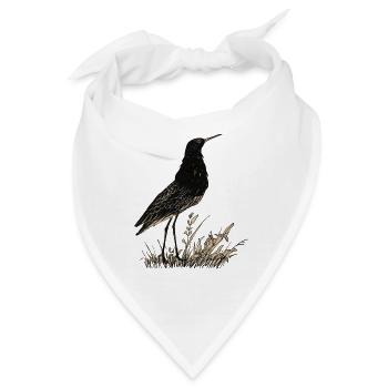 Vogel - Bandana - Weiß - Vorne
