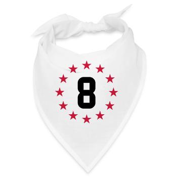 Achten Geburtstag - Bandana - Weiß - Vorne