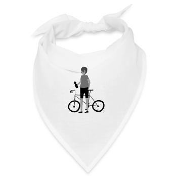 Radsport - Bandana - Weiß - Vorne