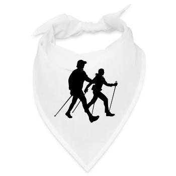 Nordic walking - Bandana - Weiß - Vorne