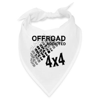 Defender Land-Rover OFF Road schwarz - Bandana - Weiß - Vorne