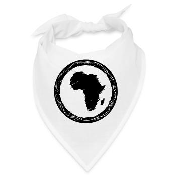 africa map - Bandana - Weiß - Vorne