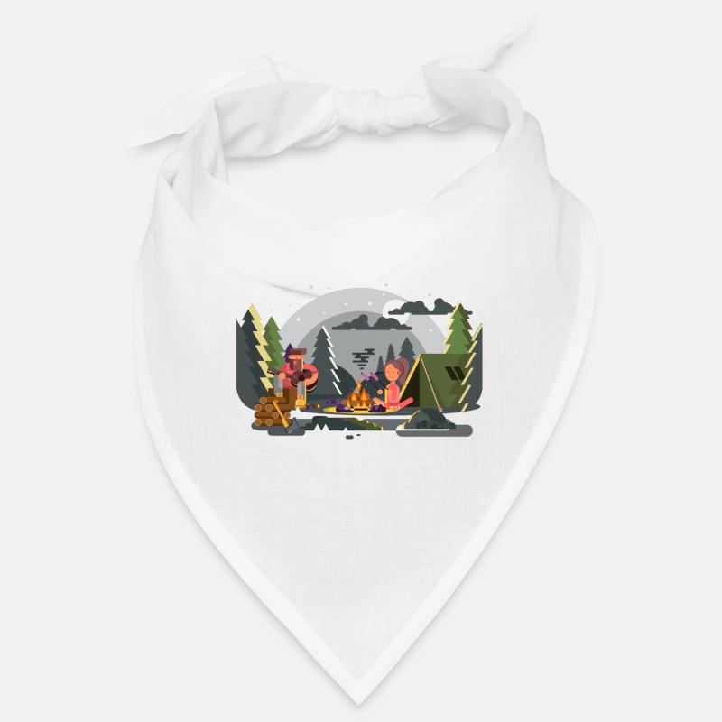 Campfire Forest Camping Duo Bandana