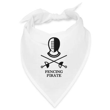 Fechten Degen Maske Fechter Geschenk Sportfechten - Bandana - Weiß - Vorne