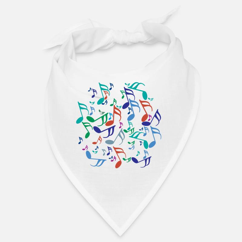 Notes de musique colorées Bandana
