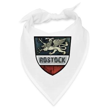 Rostock - Greif - Hansestadt Rostock - Bandana - Weiß - Vorne