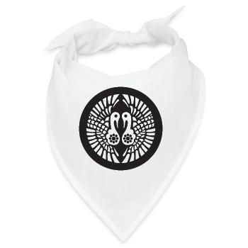 Ikko Ikki Mon Japanese clan vintage colors - Bandana - Weiß - Vorne